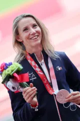Marie-Amélie Le Fur sur le podium des Jeux Paralympiques de Tokyo 2020
