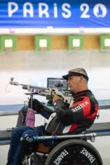 Didier Richard, para tir, aux Jeux Paralympiques de Paris 2024
