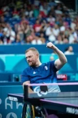 Fabien Lamirault, para tennis de table, aux Jeux Paralympiques de Paris 2024