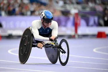 Pierre Fairbank, para athlétisme, aux Jeux Paralympiques de Paris 2024