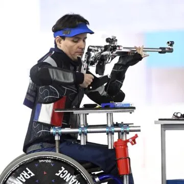 Cédric Fèvre-Chevalier, para tir, aux Jeux Paralympiques de Paris 2024