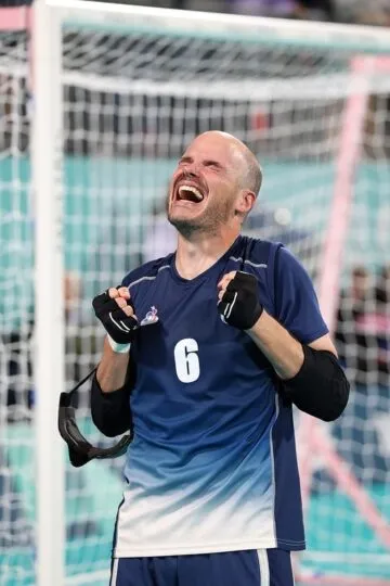 Martin Baron, cécifoot, aux Jeux Paralympiques de Paris 2024