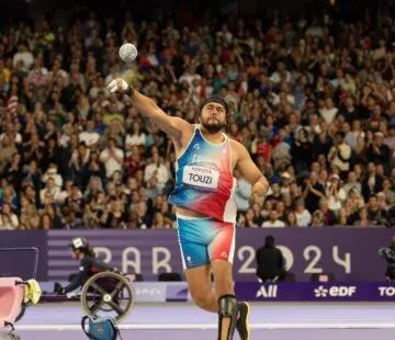 Badr Touzi, lancer de poids F63, aux Jeux Paralympiques de Paris 2024