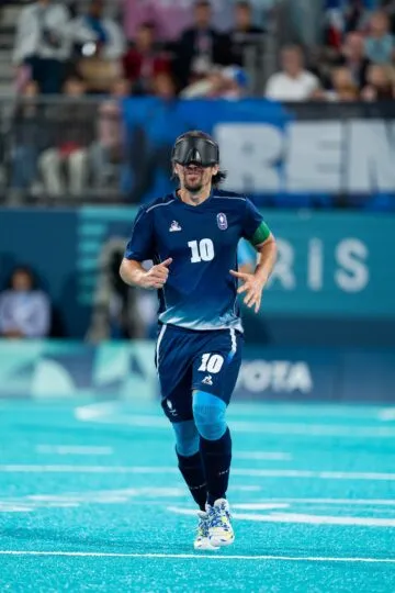 Frédéric Villeroux, cécifoot, aux Jeux Paralympiques de Paris 2024