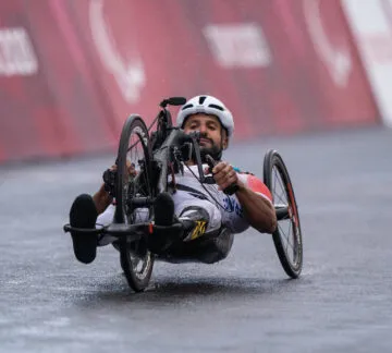 Riadh Tarsim lors des Jeux Paralympiques de Tokyo
