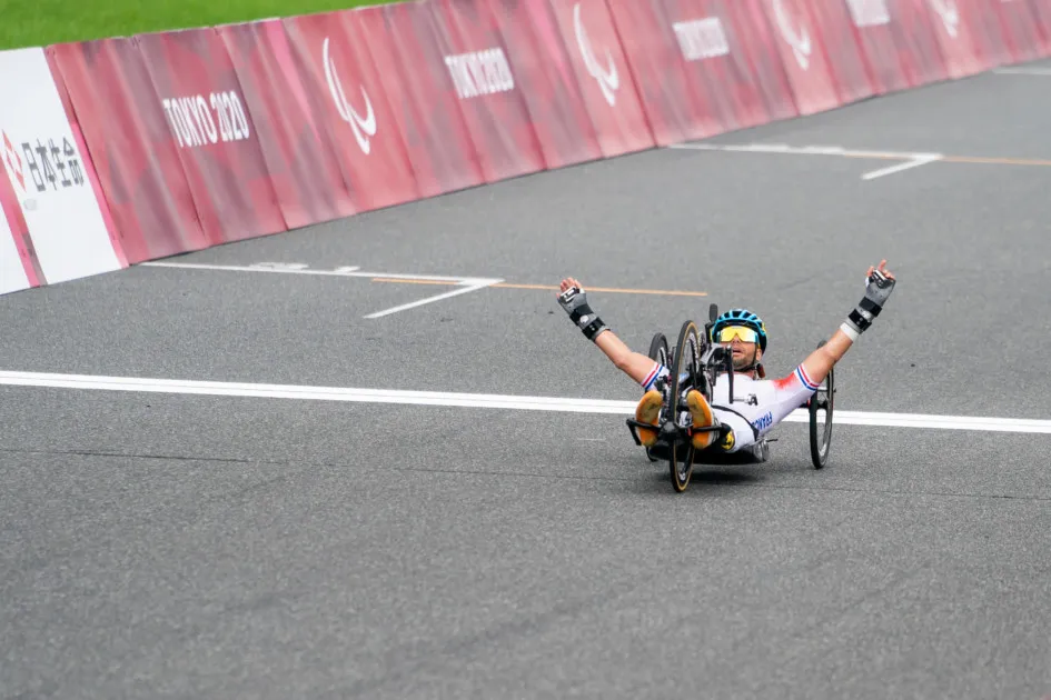 Florian JOUANNY médaille d'or Course H2. Jeux Paralympiques de Tokyo