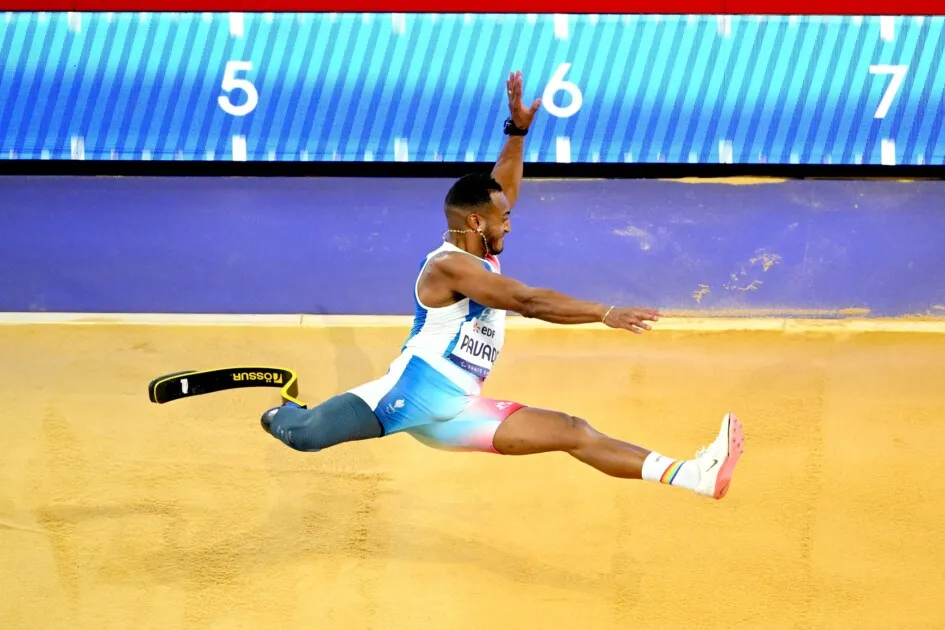 DImitri Pavadé, saut en longueur T64, aux Jeux Paralympiques de Paris 2024