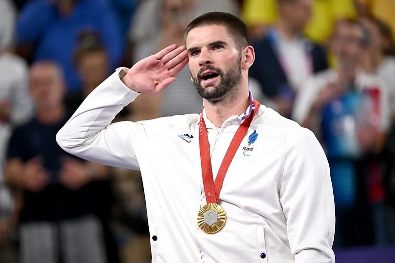 Lucas Mazur, para badminton, aux Jeux Paralympiques de Paris 2024
