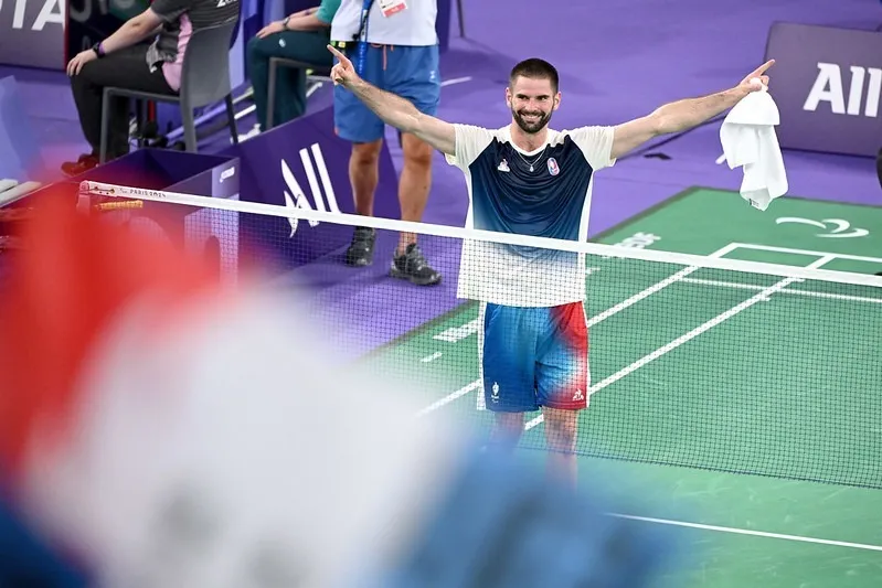 Lucas Mazur, para badminton, aux Jeux Paralympiques de Paris 2024