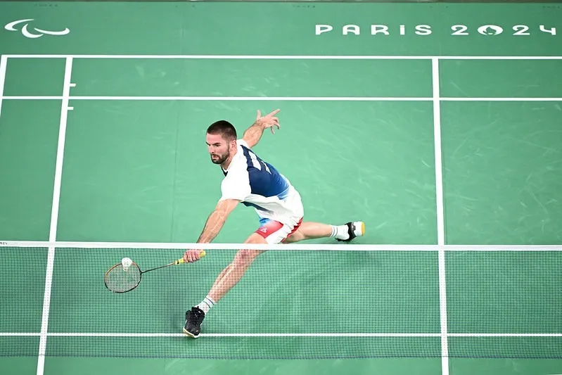 Lucas Mazur, para badminton, aux Jeux Paralympiques de Paris 2024