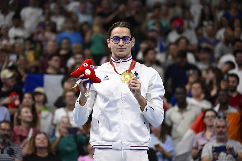 Ugo Didier, para natation, aux Jeux Paralympiques de Paris 2024