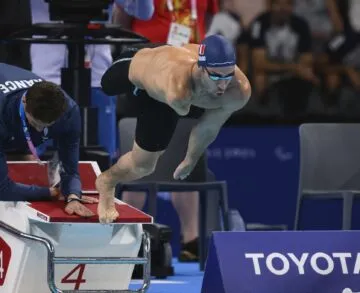 Laurent Chardard, para natation, aux Jeux Paralympiques de Paris 2024