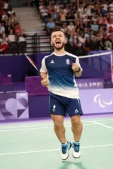 Charles Noakes, para badminton, aux Jeux Paralympiques de Paris 2024