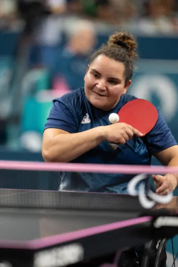 Alexandra Saint-Pierre, para tennis de table, aux jeux de paris 2024