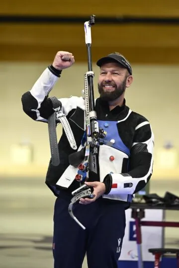 Jean-Louis Michaud, para tir, aux Jeux Paralympiques de Paris 2024