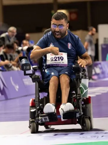 Fayçal Meguenni, boccia, aux Jeux Paralympiques de Paris 2024