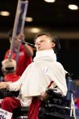 Jules Menard, boccia, aux Jeux Paralympiques de Paris 2024