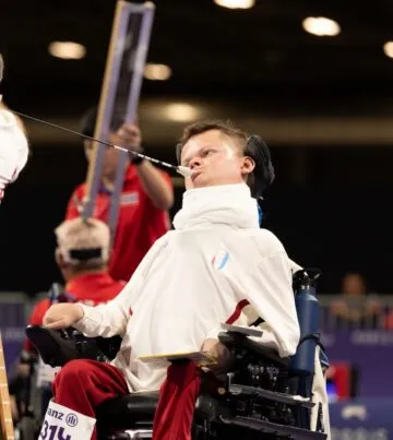 Jules Menard, boccia, aux Jeux Paralympiques de Paris 2024