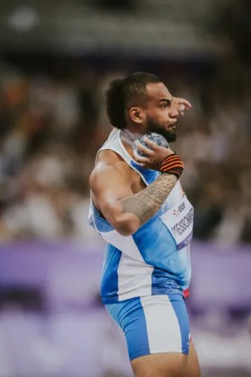 Soane Luka Meissonnier, lancer de poids F20, aux Jeux Paralympiques de Paris 2024