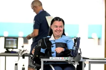 Justine Bève, para tir, aux Jeux Paralympiques de Paris 2024