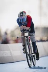 Pierre-Antoine Baele, para triathlon, aux Jeux Paralympiques de Paris 2024