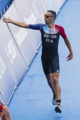 Grégoire Berthon, para triathlon, aux Jeux Paralympiques de Paris 2024