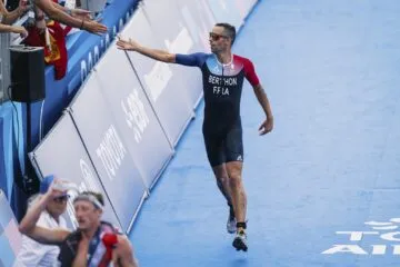 Grégoire Berthon, para triathlon, aux Jeux Paralympiques de Paris 2024