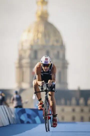 Geoffrey Wersy, para triathlon, aux Jeux Paralympiques de Paris 2024