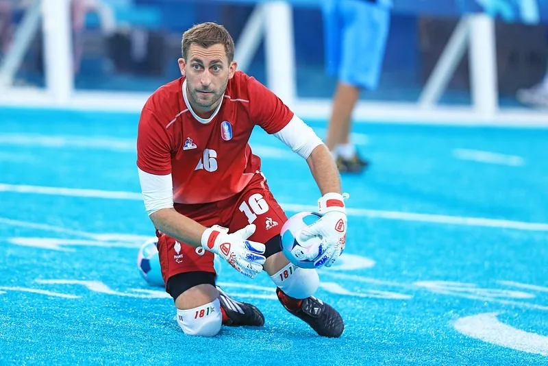 Benoit Chevreau de Montlehu, cécifoot, aux Jeux Paralympiques de Paris 2024