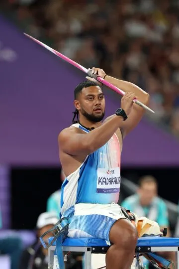 Vitolio Kavakava, lancer de poids F57, aux Jeux Paralympiques de Paris 2024