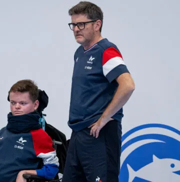 Christophe Menard, boccia, aux Jeux Paralympiques de Paris 2024
