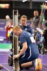 Sonia Heckel et Florent Brachet, boccia, aux Jeux Paralympiques de Paris 2024