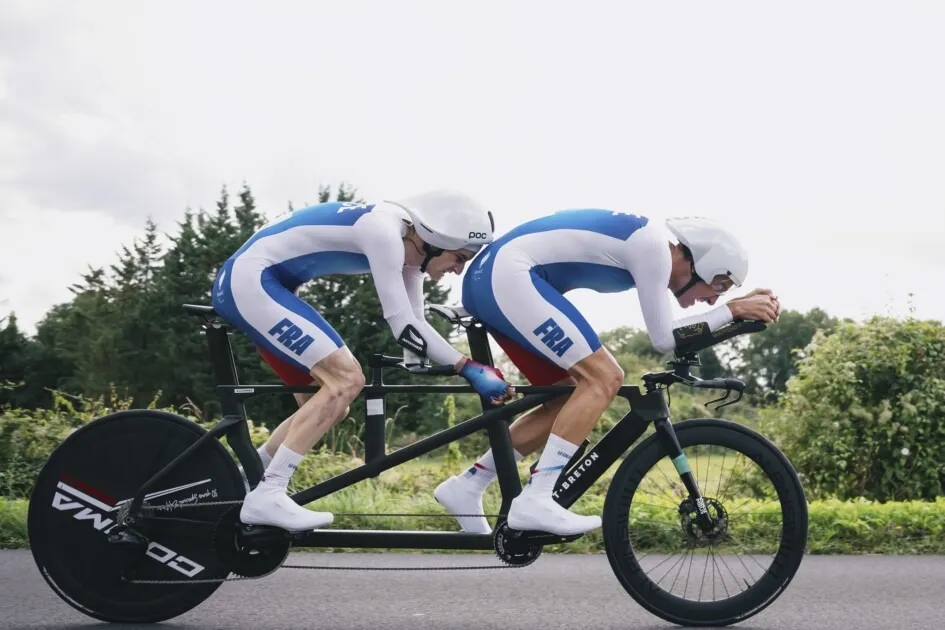 Alexandre Lloveras et Yoann Paillot, para cyclisme, aux Jeux Paralympiques de Paris 2024