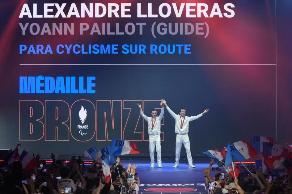 Alexandre Lloveras et Yoann Paillot, para cyclisme, aux Jeux Paralympiques de Paris 2024