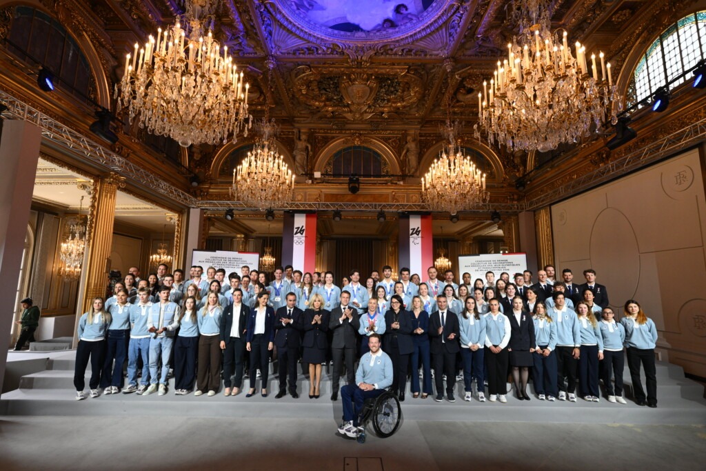 Réception des athlètes des Jeux de Milan-Cortina 2026 à l'Elysée Comité Paralympique et Sportif Français